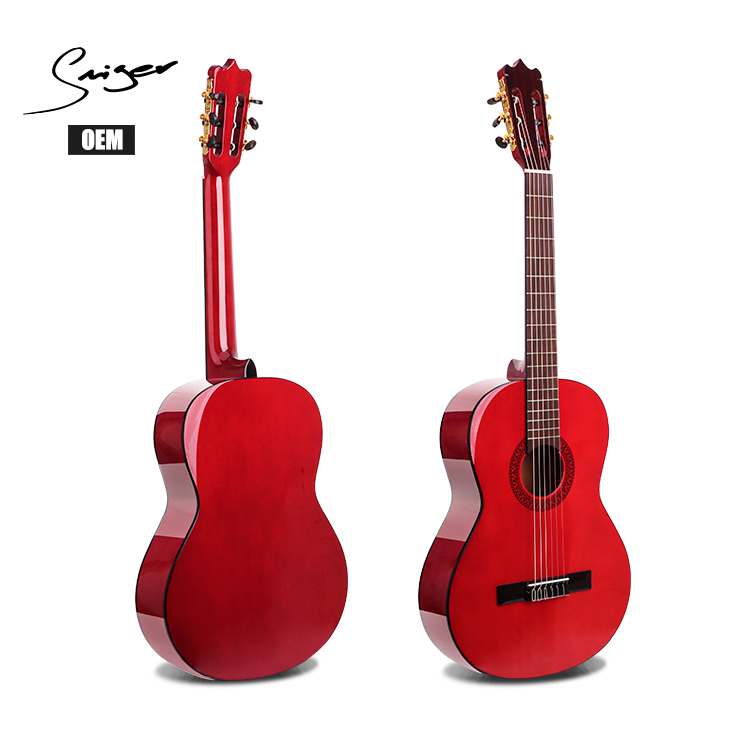 High Glossy Flamenco Guitar Oem 39inch Classical Guitar
