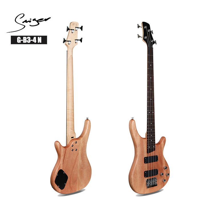 China Factory 4 String Sycamore Wood J Style Electric Bass G-B3-4