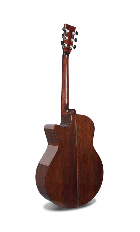 W-MBS-41A Grade A Solid Spruce Top Walnut Wood Back and Side