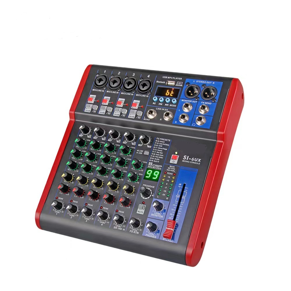Mixer Audio 6 8 Channel Digital Mixing Dj Controller Powered Audio