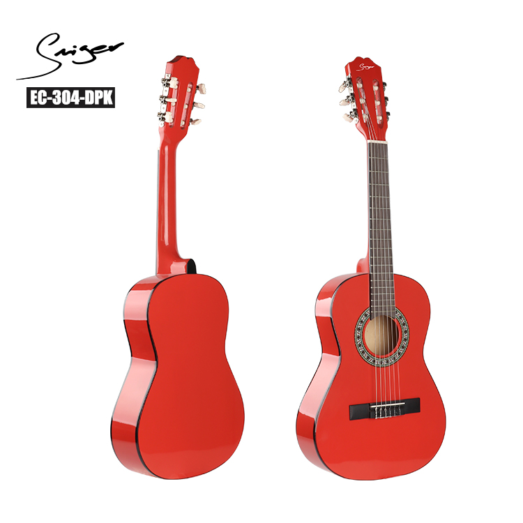 EC-304 Musical Instrument Classical Guitar 1/2 Size 34” Inch Nylon Strings Guitar