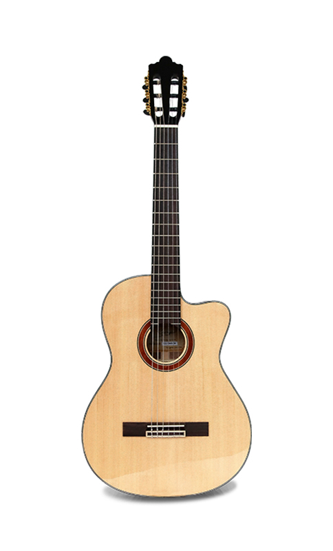 CG-740S-39 Classic cutaway rosewood classical and nylon string guitar