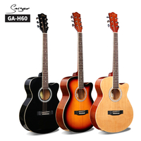 Made in China Spruce Top Color Acoustic Guitar for Wholesale