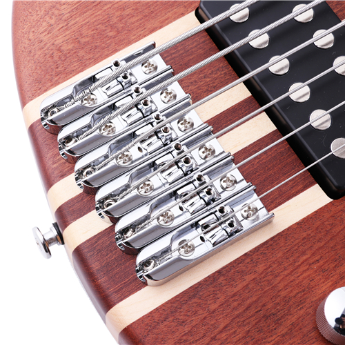 Factory Direct 5 Piece Active Neck-through Mahogany Body Maple Strip 6 String Electric Bass 